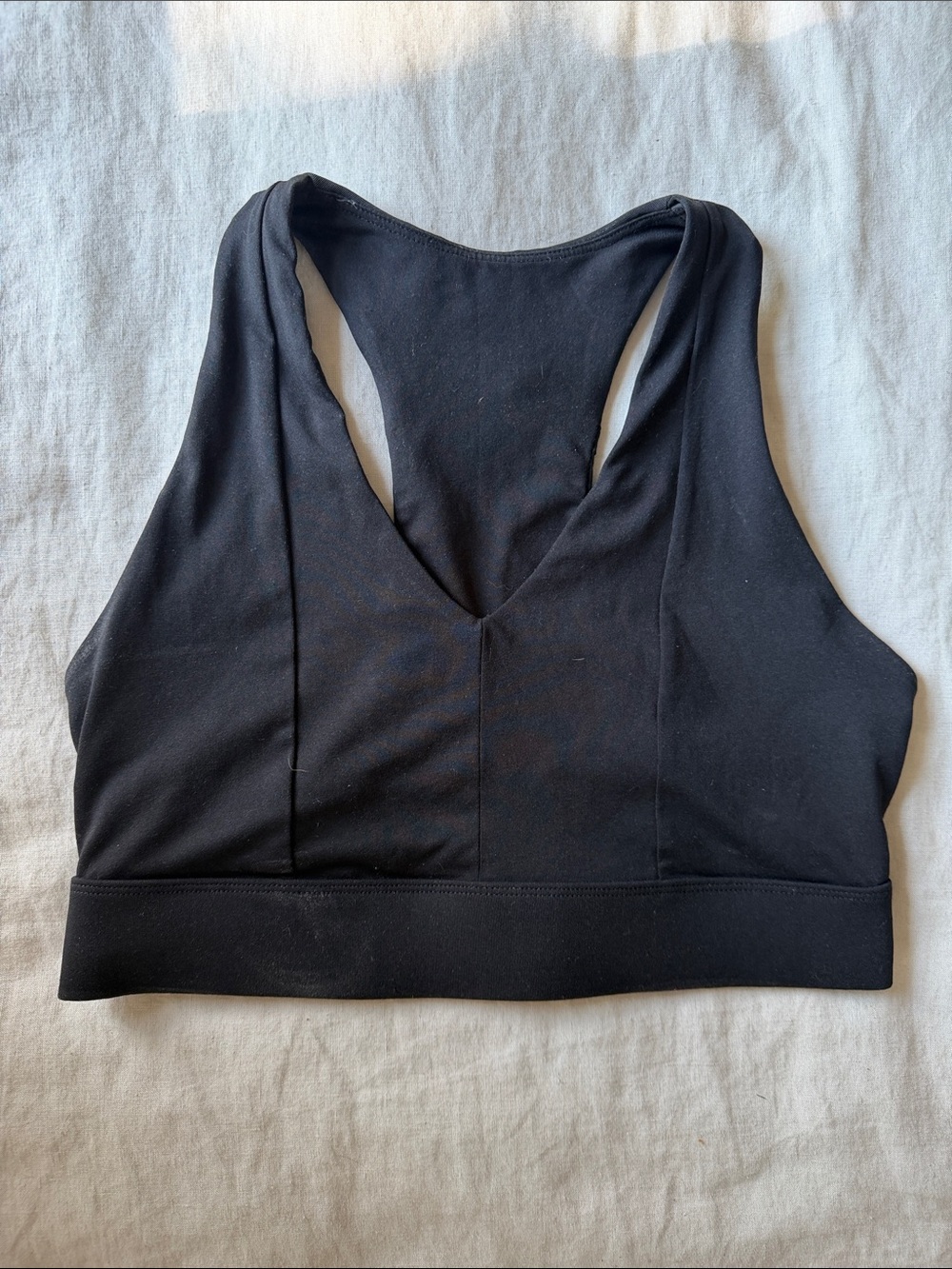 Black Fabletics Racerback Bralette & Sports Bra